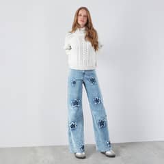 RAINDOOR - Pantalón Straight Tiro Alto Mujer
