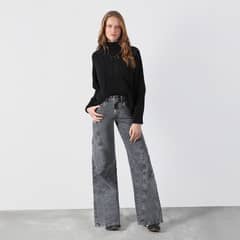 RAINDOOR - Pantalón Wide Leg Tiro Alto Mujer