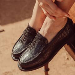 URCO - Mocasin Mujer Cuero Negro