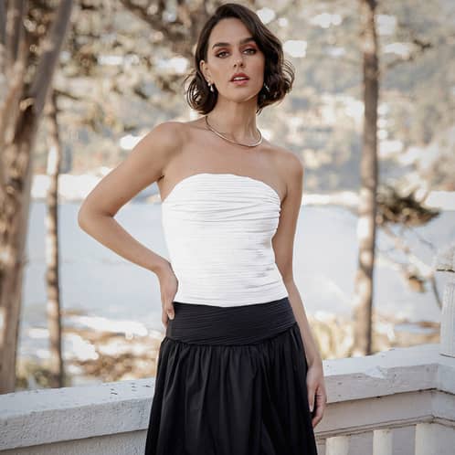 BASEMENT - Peto Sin Mangas Algodón Mujer por Cranberry Chic