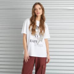 AMERICANINO - Polera Manga Corta Algodón Mujer