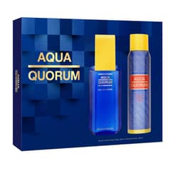 QUORUM - Set Aqua Eau De Toilette 100 Ml + Deodorant Spray 150 Ml