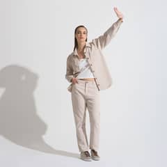 BRICK LONDON - Pantalón Básico Tiro Alto Mujer