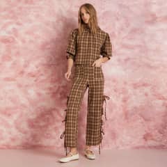 ROSSAMOLA - Pantalón Básico Tiro Alto Mujer