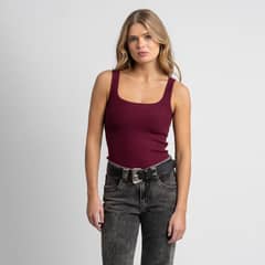 LOLITA POCKET - Polera Colo Burdeo