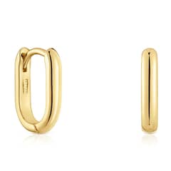 TOUS - Aro Oval Bañado En Oro Mujer