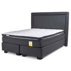 DRIMKIP - Cama Americana Eurotop Súper King 200X200 Cm + Topper + Respaldo