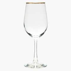 ROBERTA ALLEN - Set 4 Copas Vidrio Borde Dorado 315 ml