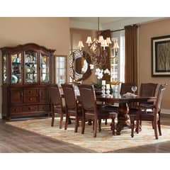 ROBERTA ALLEN - Juego De Comedor New King Mesa+ 6 Sillas+2 Sitiales