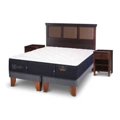 CIC - Cama Europea Premium King + Muebles New Torino Choc