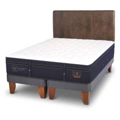CIC - Cama Europea Super Premium 2 Plazas + Respaldo Baker