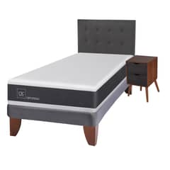 CIC - Cama Europea Newortoped 1.5 Plazas Base Normal Incluye Muebles