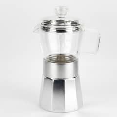 VITREX - Cafetera Crystal Aluminio 0,24 Lt