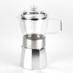 VITREX - Cafetera Aluminio 9 Tazas Crystal