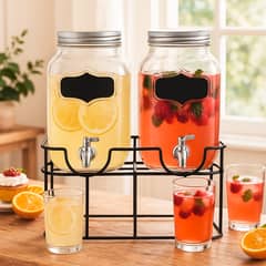 MICA - Set de 2 Dispensadores de Agua con Base de Metal