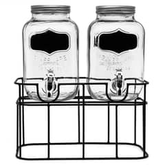 MICA - Set 2 Dispensadores De Agua Con Base Metal