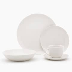 MICA - Juego de Vajilla Porcelana 30 Piezas Basic Redondo