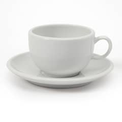 BASEMENT - Set de Taza y Plato Porcelana Blanca