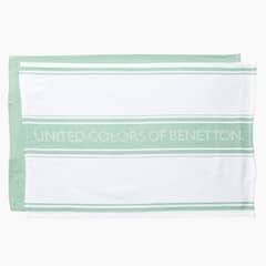 BENETTON - Set X2 Paños Franjas Aqua 50x70 cm