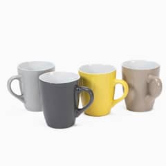 MICA - Set 4 Mug Cerámica Colores 370 ml