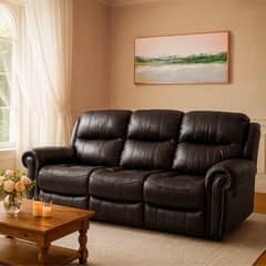 ROBERTA ALLEN - Sillón Berger Antoine 3 Cuerpos Cuero Combinado