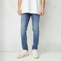 BEARCLIFF - Jeans Super Skinny Fit Hombre Algodón Stretch