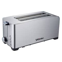 WURDEN - Tostador Eléctrico 4 Rebanadas Acero Inox WBT-BACKER4000 1500 W