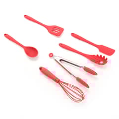 MICA - Utensilios de Cocina Silicona Cherry 6 Piezas