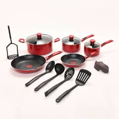 TEFAL - Batería De Cocina Antiadherente 14 Piezas Ollas Y Sartenes Simply Cook