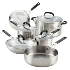 KITCHENAID - Batería De Cocina Acero Inoxidable 10 Piezas