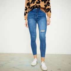 BASEMENT - Jeans Skinny Alto Mujer Algodón