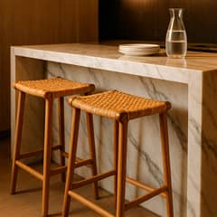 BASEMENT HOME - Silla Bar Rattan New Mindi Estilo Industrial