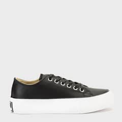 AMERICANINO - Zapatilla Urbana Cuero Negro Mujer