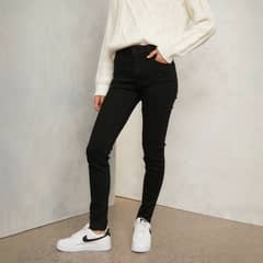 AMERICANINO - Jeans Básico Tiro Medio Mujer