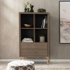 BASEMENT HOME - Estante 2 Puertas Cedric Madera Y Metal