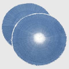 BASEMENT HOME - Set 2 Individuales Paper Woven Azul