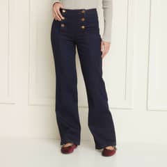 BASEMENT - Jeans Flare Tiro Medio Mujer