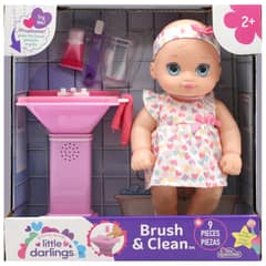 LITTLE DARLINGS - Muñeca Interactiva 10 Lavado Dientes