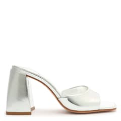 SCHUTZ - Sandalia Mujer Cuero Gris