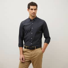WOLF&HANK - Camisa Manga Larga Algodón Slim Fit Hombre