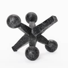 BASEMENT HOME - Adorno Asterisco Gris 13 Cm