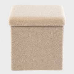 MICA - Pouff Curly 37,5 Cm Beige