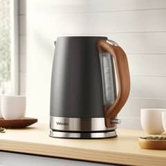 WURDEN - Hervidor Eléctrico Acero Inoxidable y Madera 1.7 L