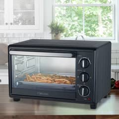 RECCO - Horno Eléctrico 30 Litros Doble Vidrio Negro