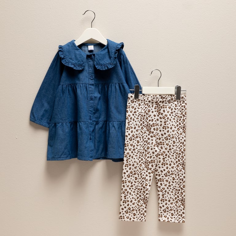 YAMP Conjunto Vestido Mas Calza Bebe Nina Ofertitas