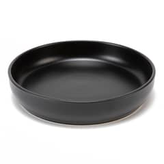 BASEMENT HOME - Plato Hondo Cerámica Gres Negro 22.5 cm