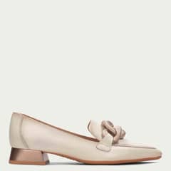 HISPANITAS - Zapato Formal Mujer Cuero Beige
