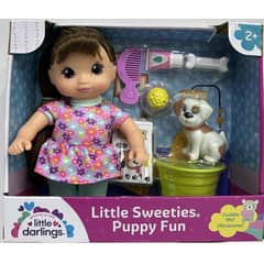 LITTLE DARLINGS - Muñeca Puppy Fun 10 Piezas