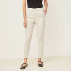 BASEMENT - Pantalón Slim Fit Tiro Alto Mujer