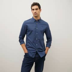 WOLF&HANK - Camisa Manga Larga Slim Fit Algodón Hombre